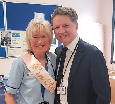 Rhona retires after 47 years at NHS Tayside