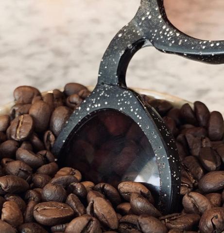 Student’s vision for coffee grounds serves up glasses with specs appeal