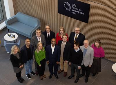 Representatives of Chemveda, the University of Dundee, Dundee City Council and Scottish Development International at the Innovation Hub. Credit - University of Dundee
